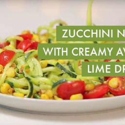 #EverydayInspiralized: Zucchini Noodles with Creamy Avocado Lime Cilantro D