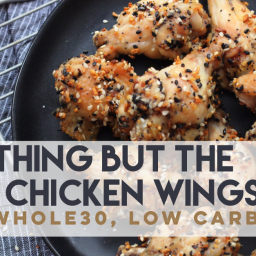 Everything But The Bagel Chicken Wings: Paleo, Whole30 and Low Carb