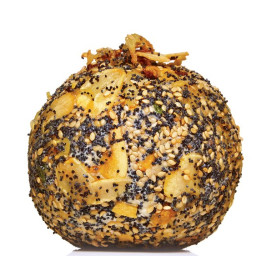 Everything Spice–Coated Cheddar Cheese Ball