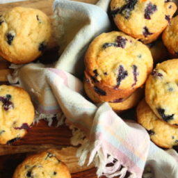 Extra Fluffy Blueberry Muffins