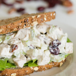 Fall Chicken Salad with Apples, Cranberries and Pecans
