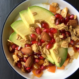 Fall Fruit & Avocado Breakfast Bowl