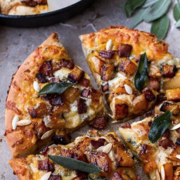 Fall Harvest Pizza with Roasted Butternut and Cider Caramelized Onions