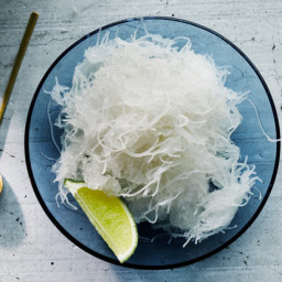 Faloodeh (Persian Lime and Rose Water Granita With Rice Noodles)