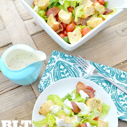 Family Favorite: BLT Salad with Homemade Ranch Dressing!
