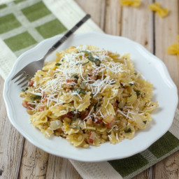 Farfalle with Pancetta, Pine Nuts, and Sage