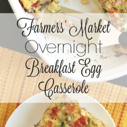 Farmers' Market Overnight Breakfast Egg Casserole