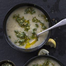 Farro & Artichoke Soup