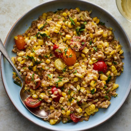 Farro Risotto With Sweet Corn and Tomatoes