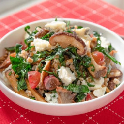 Farro Salad with Mushrooms and Gorgonzola