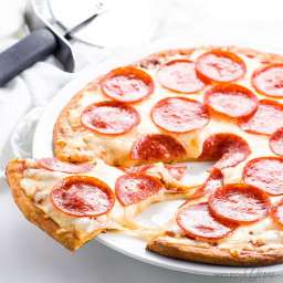 Fathead Pizza Crust (Low Carb, Keto, Gluten-free, Nut-free) - 4 Ingredients