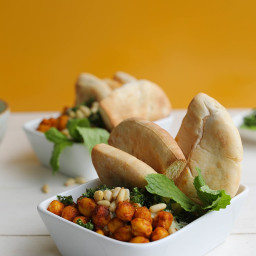 Fatteh with Pan Fried Chickpeas
