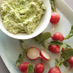 Fava Bean and Goat Cheese Dip with Radishes