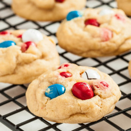 Favorite M and M Pudding Cookies