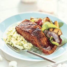 Fennel- and Dill-Rubbed Grilled Salmon