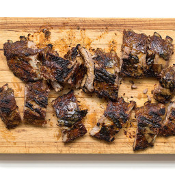 Fennel-Spiced Ribs with Tangy Apple-Mustard Barbecue Sauce