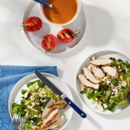 Feta, Corn and Chicken Salad with Smoky Tomato Dressing