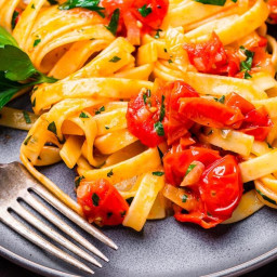 Fettuccine with Cherry Tomato Butter Sauce
