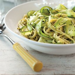 Fettuccine with Zucchini Ribbons