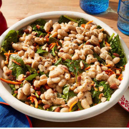 Fiber-Packed Spicy White Bean & Spinach Salad