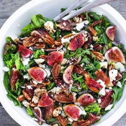 Fig and Arugula Salad, w/ Goat Cheese & Pecans