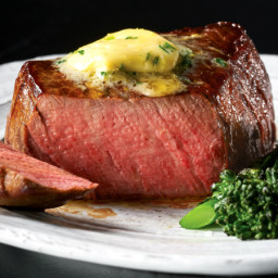 Filet Mignon with Dijon-Chive Butter