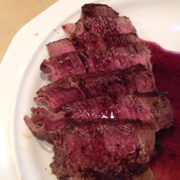 Filet Mignon with Red Wine Sauce