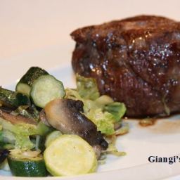 Filet Mignon with Fall Sauteed Vegetables