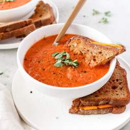 Fire Roasted Tomato Bisque • Ready in 10 Minutes