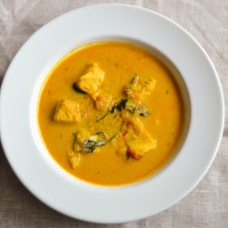 Fish Curry in Ginger and Coconut Milk Sauce