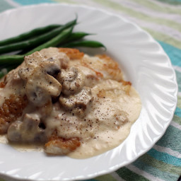 Fish in Mushroom Cream Sauce