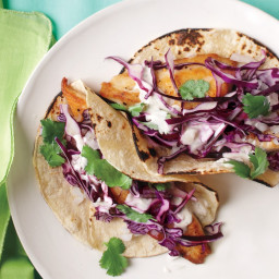 Fish Tacos with Cabbage and Lime