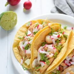 Fish Tacos with Chipotle Lime Crema