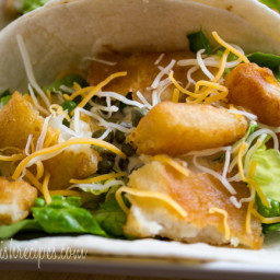 Fish Tacos with Baja Cream Sauce