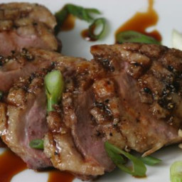 Five-spice duck breasts with honey and soy