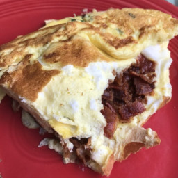 Flaeskeaeggekage (Danish Bacon and Egg Pancake/Omelet)