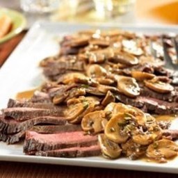 Flank Steak with Mushroom Sauce Recipe
