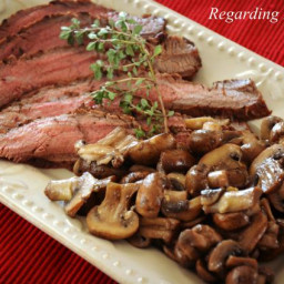 Flank Steak with Mushrooms Recipe