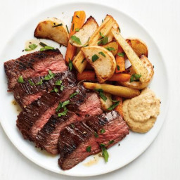 Flank Steak with Roasted Root Vegetables