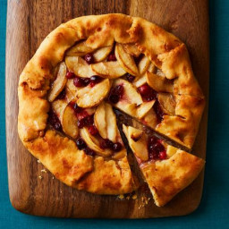 Flat Apple-Cranberry Pie