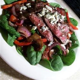 Flat Iron Steak and Spinach Salad Recipe