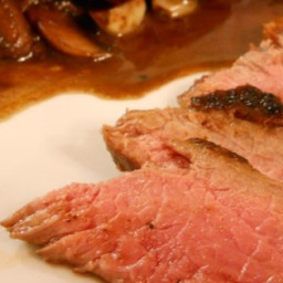 Flat Iron Steak with Mushrooms Recipe