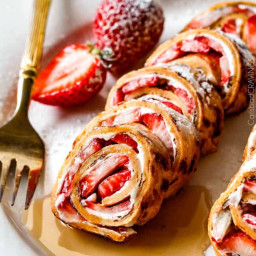 Flatbread French Toast Roll Ups or French Toast Pinwheels