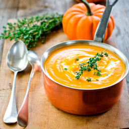Flavourful and creamy Halloween Pumpkin Soup