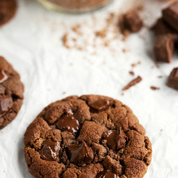 Flourless and Healthy (GF) Double Chocolate Cookies