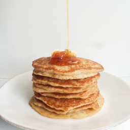 Flourless Apple Walnut Pancakes