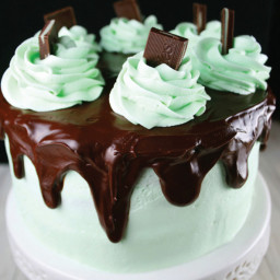 Flourless Chocolate Mint Layer Cake