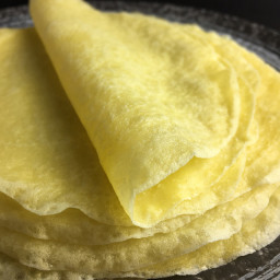 Flourless Crepe Tortillas