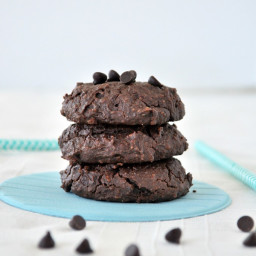 Flourless Peppermint Chocolate Cookies