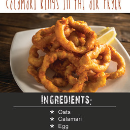 Flourless Truly Crispy Calamari Rings In The Air Fryer